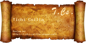 Tichi Csilla névjegykártya